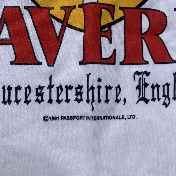 Vintage Tavern T-shirt Gloucesterchire England 1991 Perkins Spirits Stouts - Picture 4 of 7